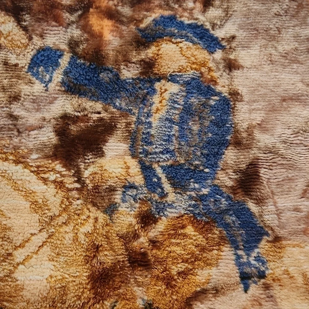 Mid Century Tapestry with Fringe Revolutionary War